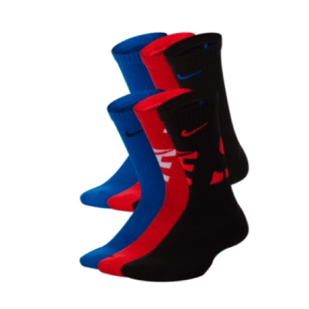 Nike Everyday
Multi-Color
Size S
Kids' Cushioned Crew Socks
(6 Pairs)
SK0066-957